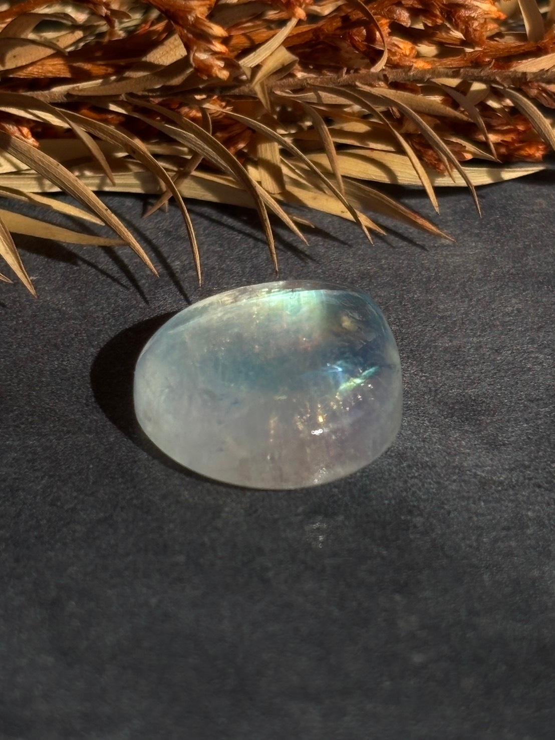 ホワイトラブラドライト レインボームーンストーン AAA ルース カボション ドロップ 天然石 | 18枚目