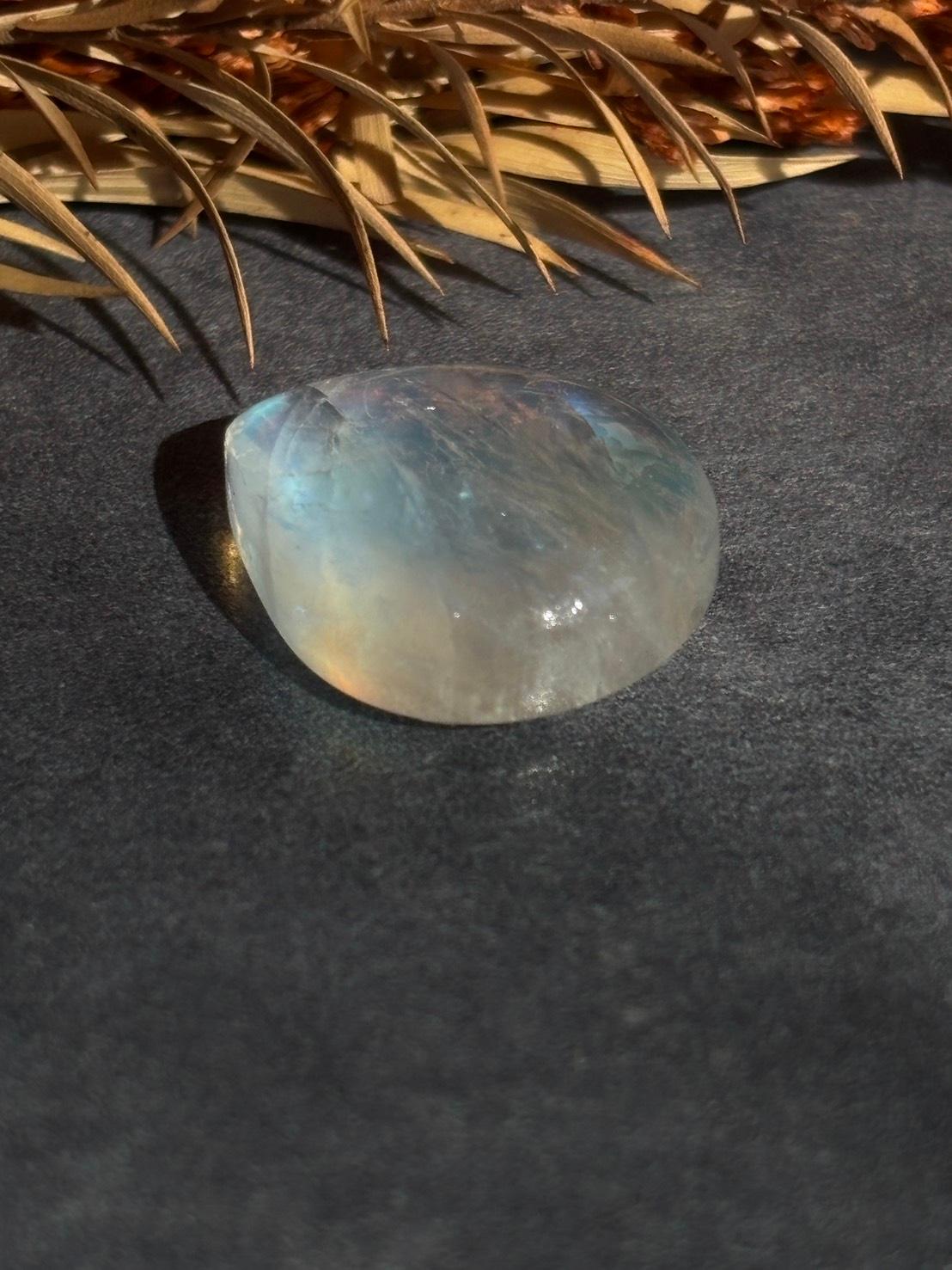 ホワイトラブラドライト レインボームーンストーン AAA ルース カボション ドロップ 天然石 | 19枚目