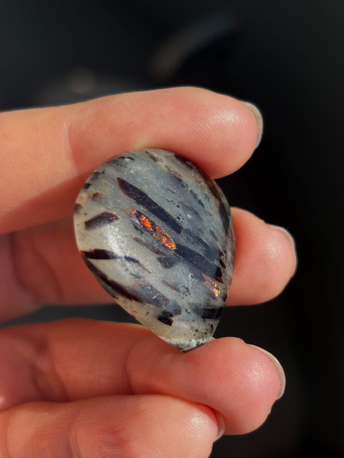 アストロフィライト 星葉石 ルース カボション 09 天然石 | 14枚目