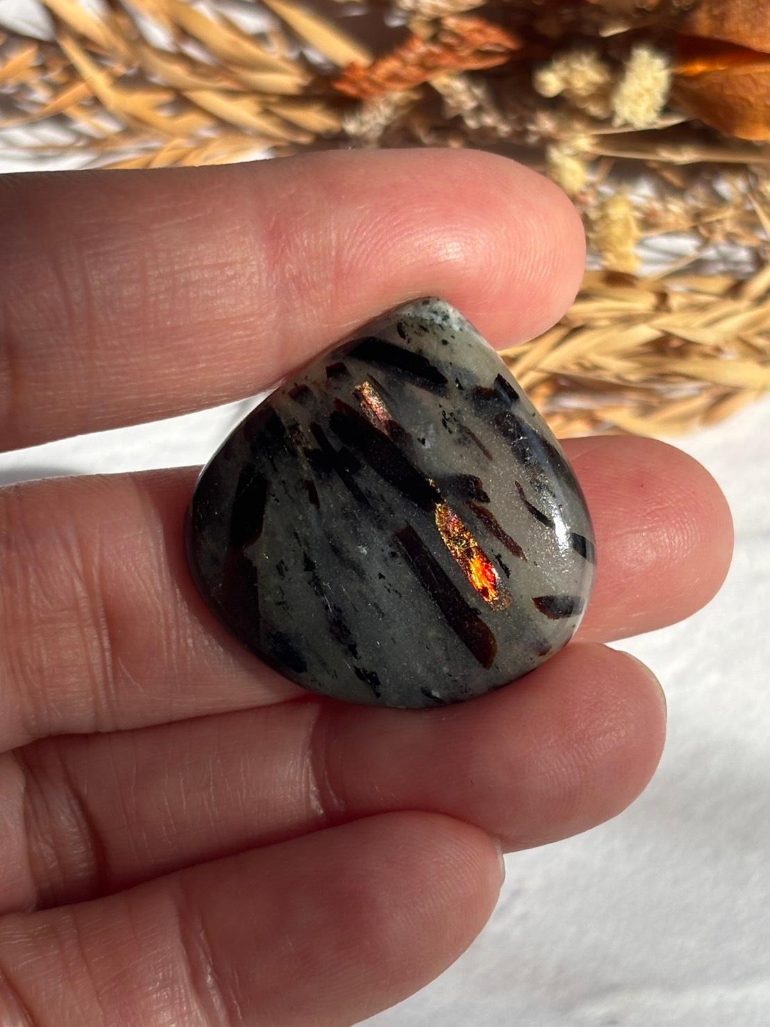 アストロフィライト 星葉石 ルース カボション 09 天然石 | 2枚目