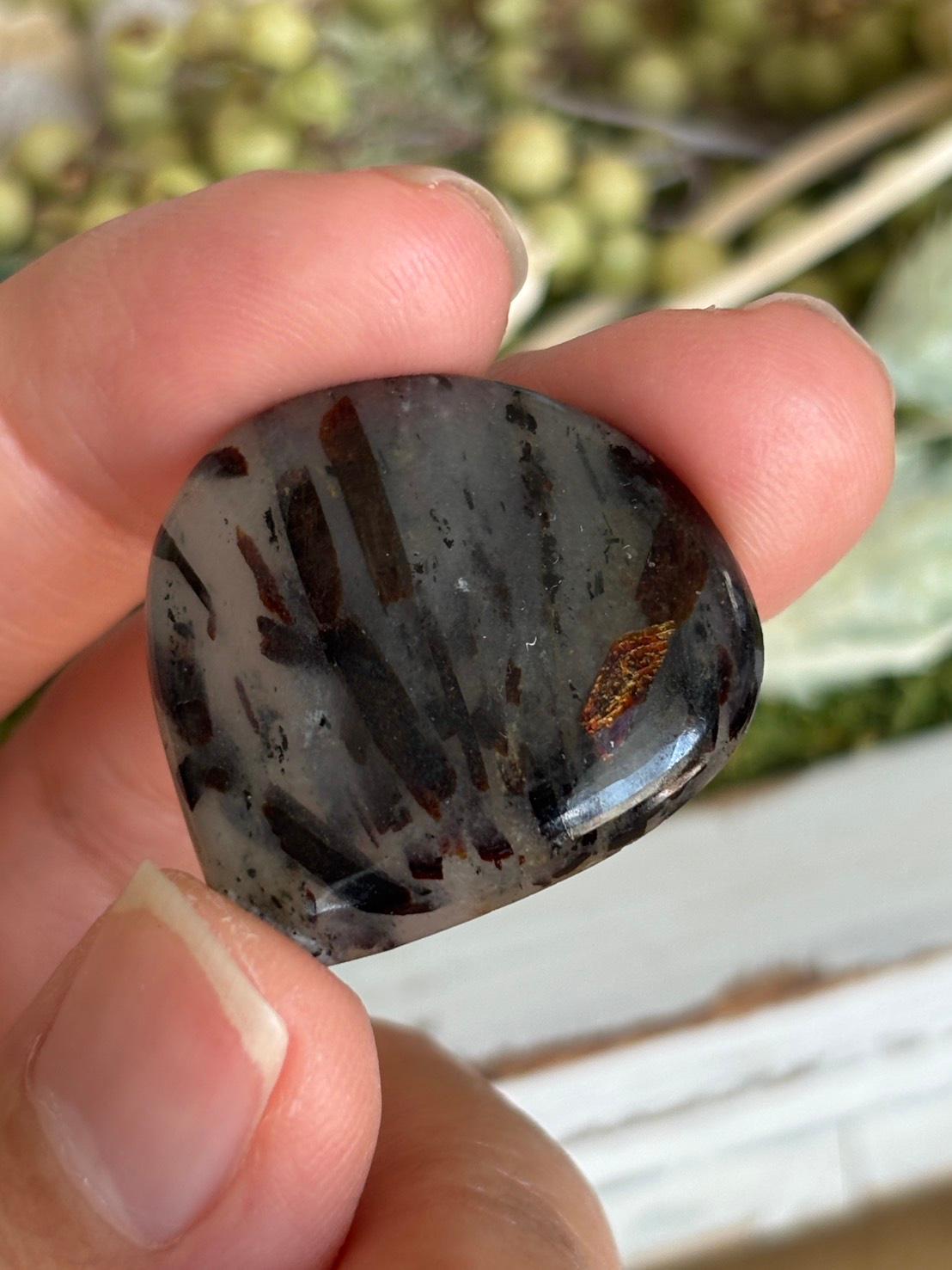 アストロフィライト 星葉石 ルース カボション 09 天然石 | 6枚目