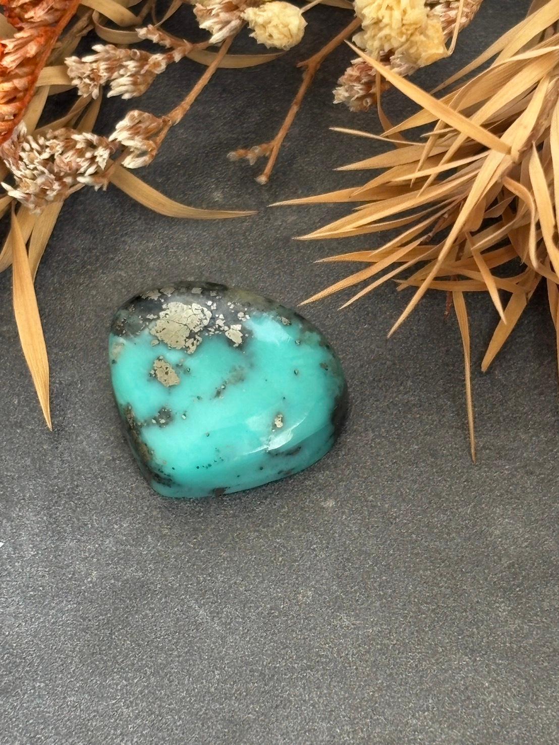 ご予約済み｜ターコイズ｜カンピトス鉱山 ルース01 を使ったシルバーリング | 12枚目