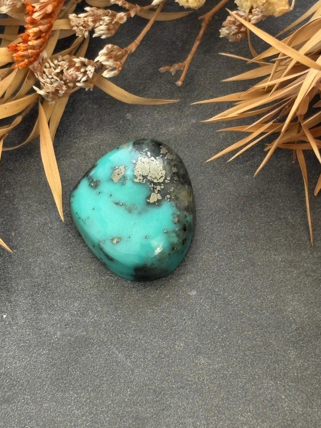 ご予約済み｜ターコイズ｜カンピトス鉱山 ルース01 を使ったシルバーリング | 13枚目