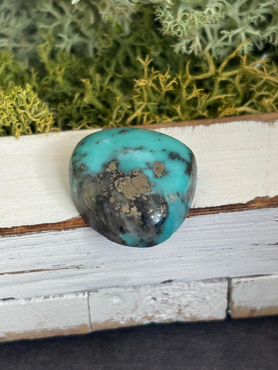 ご予約済み｜ターコイズ｜カンピトス鉱山 ルース01 を使ったシルバーリング | 17枚目