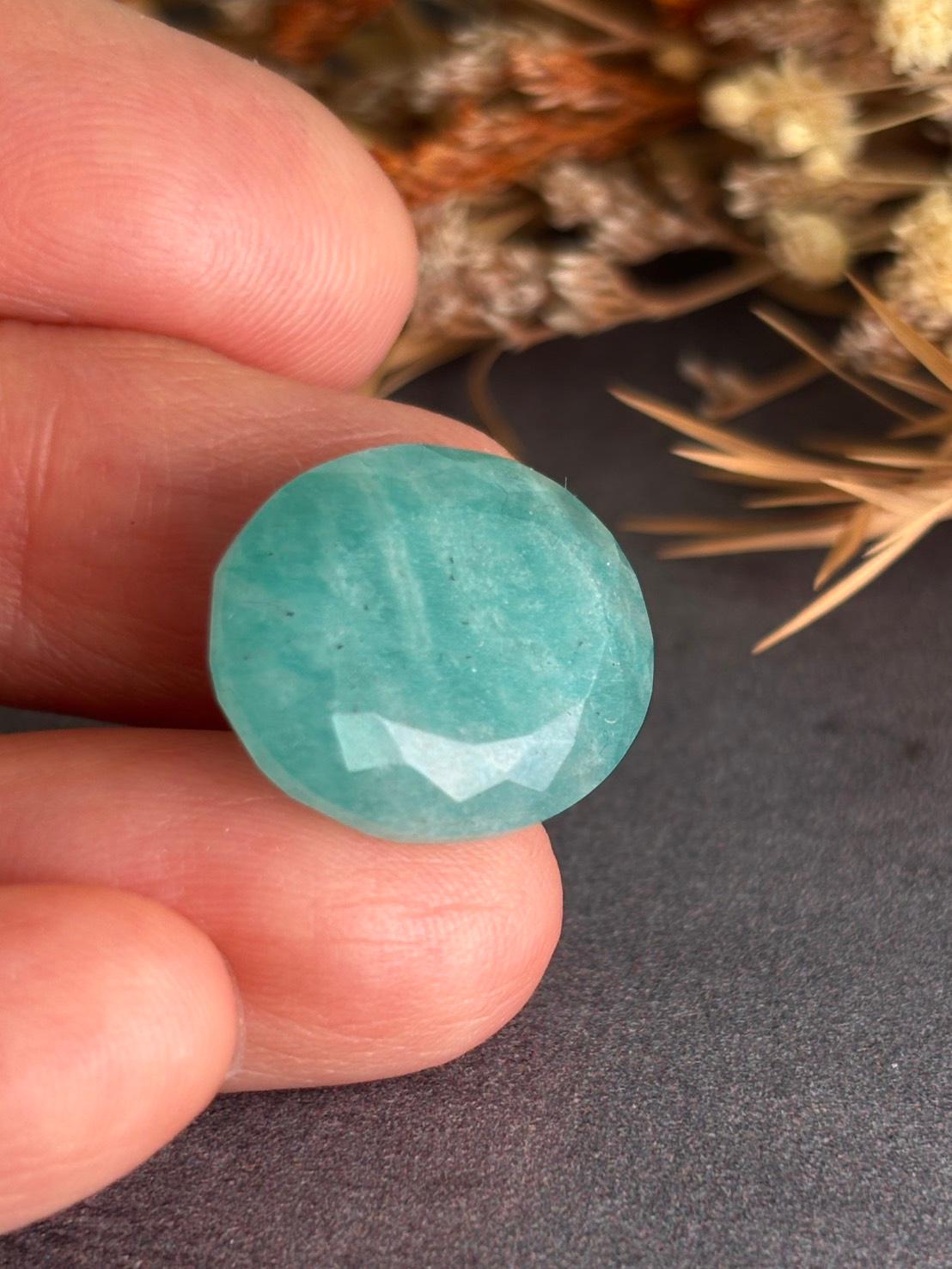 アマゾナイト ファセットカット ルース 10 天然石 | 6枚目