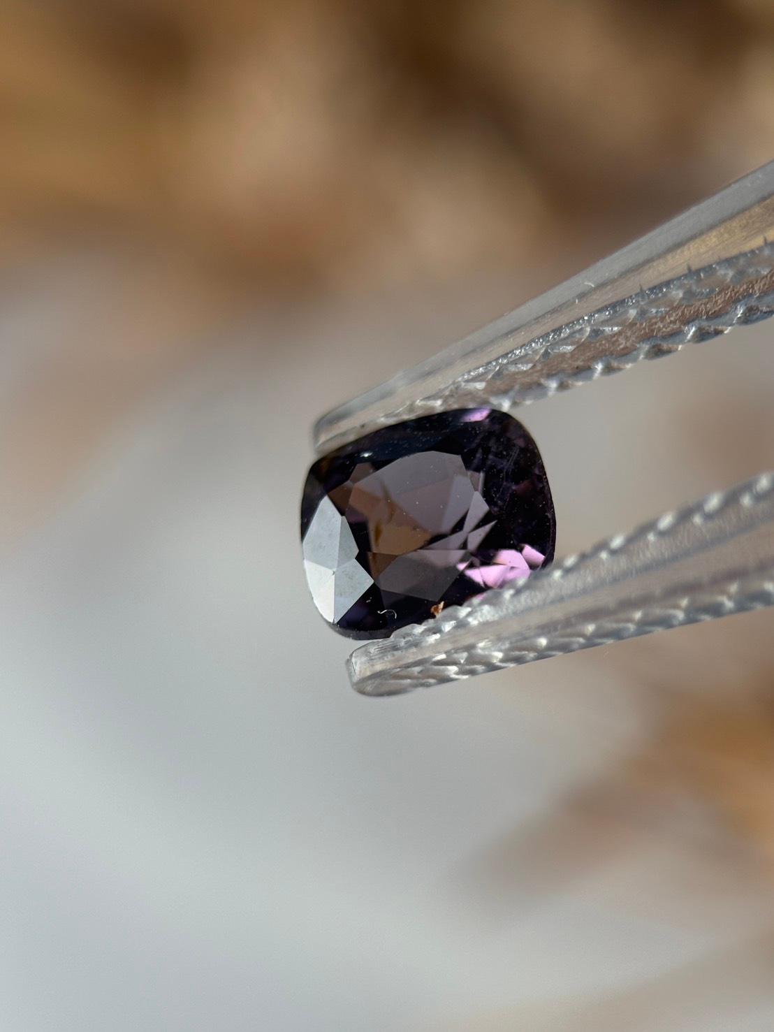 隠れバイカラー・スピネル｜バイオレット オレンジ ファセットカット 天然石 | 10枚目