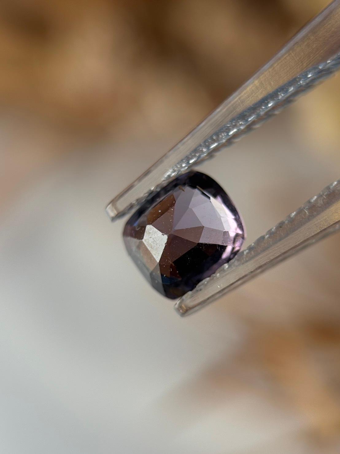 隠れバイカラー・スピネル｜バイオレット オレンジ ファセットカット 天然石 | 11枚目