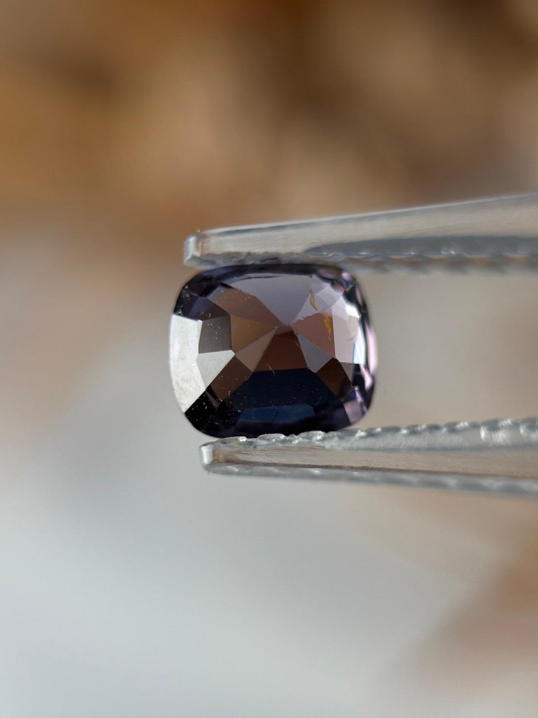 隠れバイカラー・スピネル｜バイオレット オレンジ ファセットカット 天然石 | 12枚目