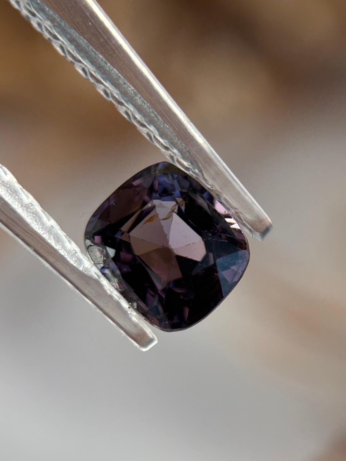 隠れバイカラー・スピネル｜バイオレット オレンジ ファセットカット 天然石 | 14枚目
