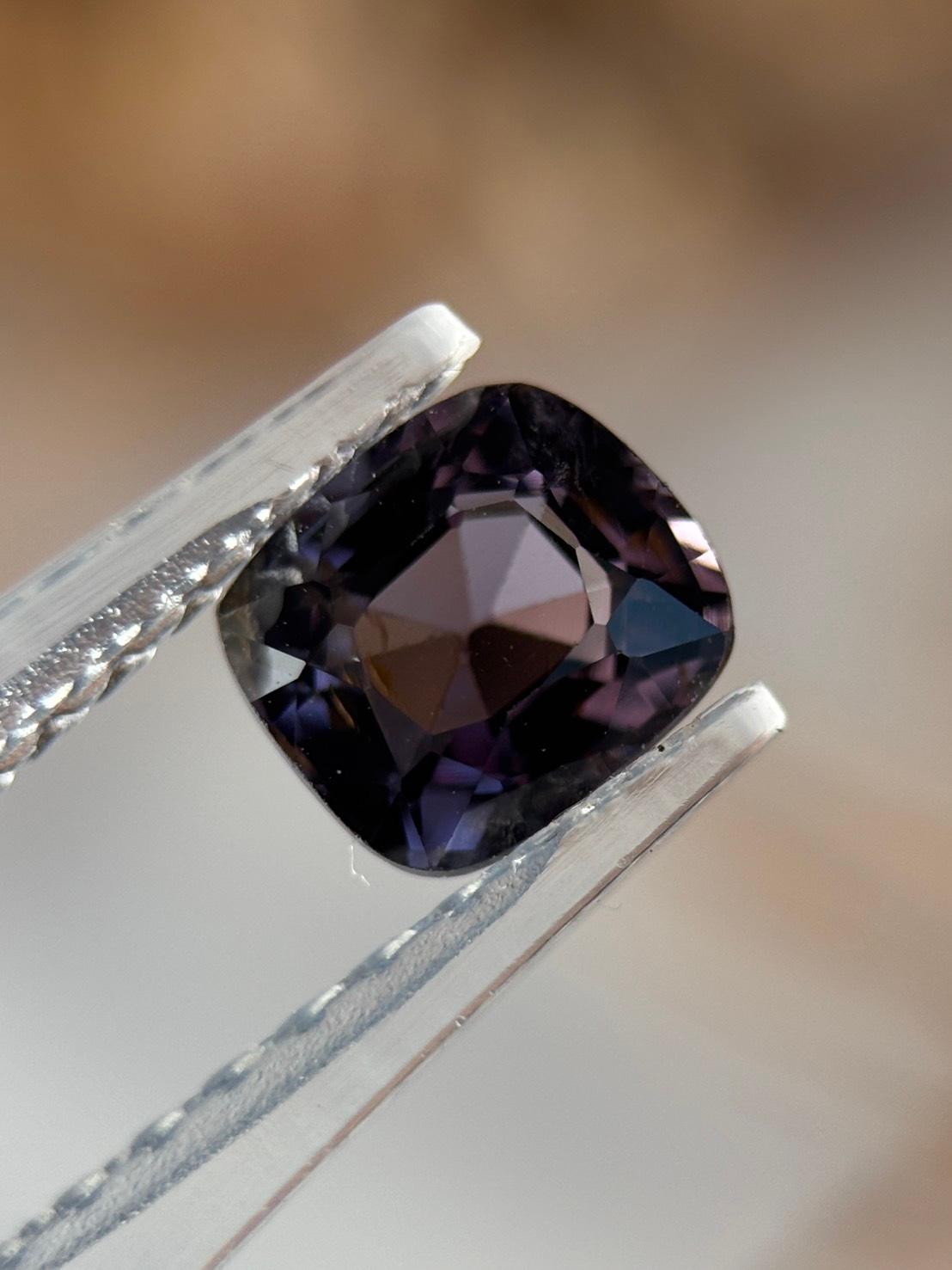 隠れバイカラー・スピネル｜バイオレット オレンジ ファセットカット 天然石 | 15枚目