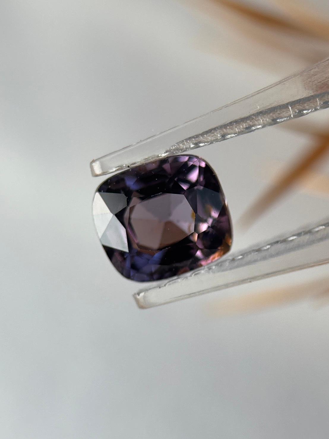 隠れバイカラー・スピネル｜バイオレット オレンジ ファセットカット 天然石 | 17枚目
