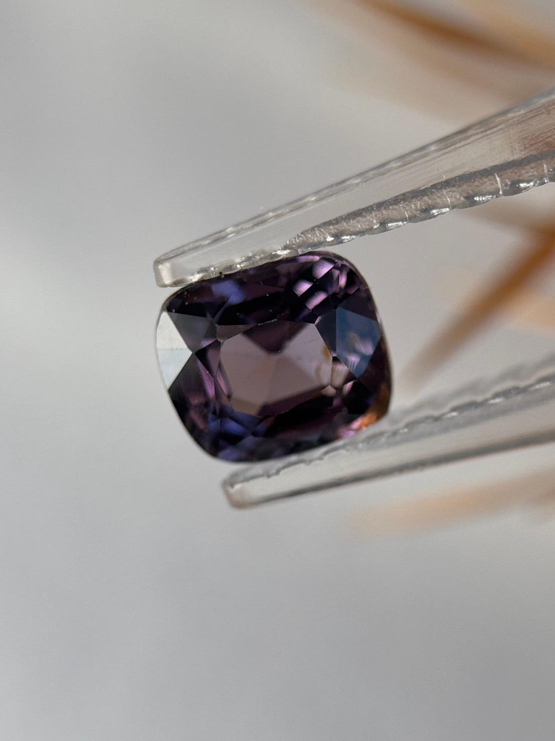 隠れバイカラー・スピネル｜バイオレット オレンジ ファセットカット 天然石 | 18枚目