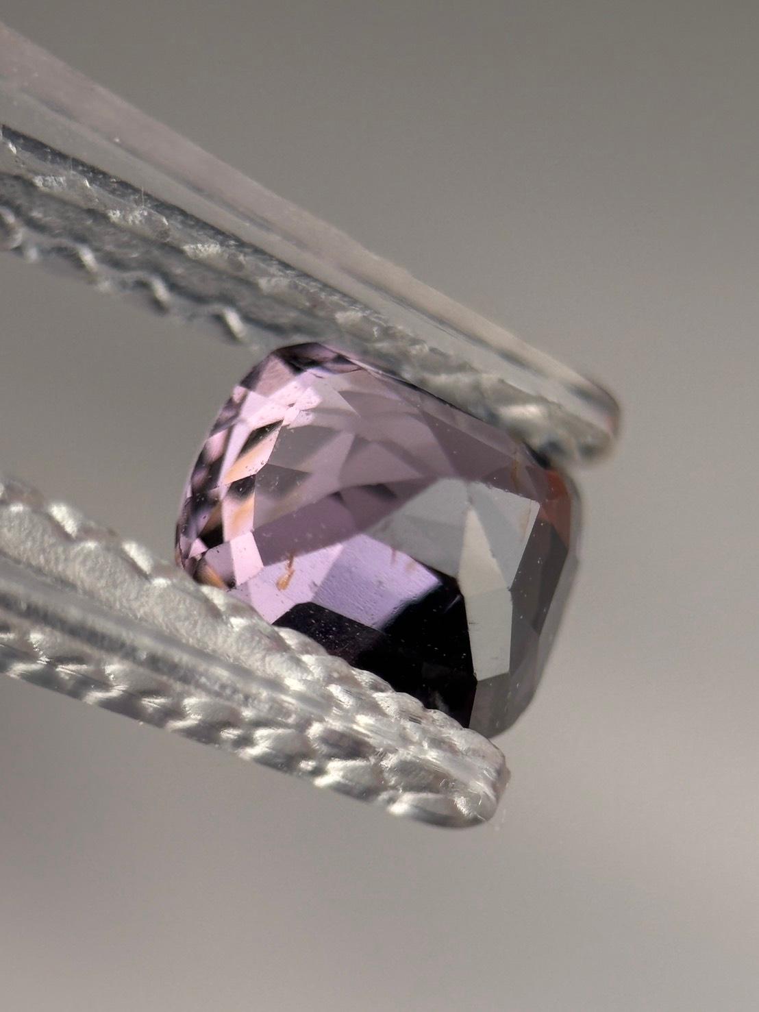 隠れバイカラー・スピネル｜バイオレット オレンジ ファセットカット 天然石 | 8枚目