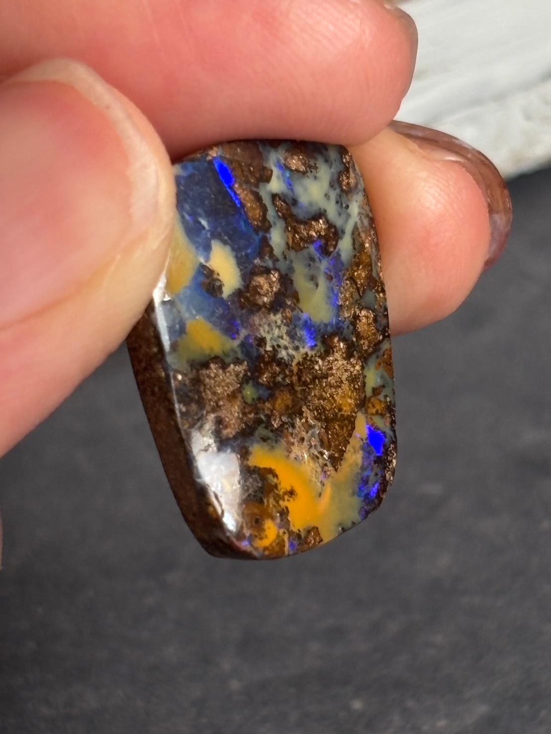 ボルダーオパール オーストラリア産 大きめ ルース 32  天然石 | 10枚目