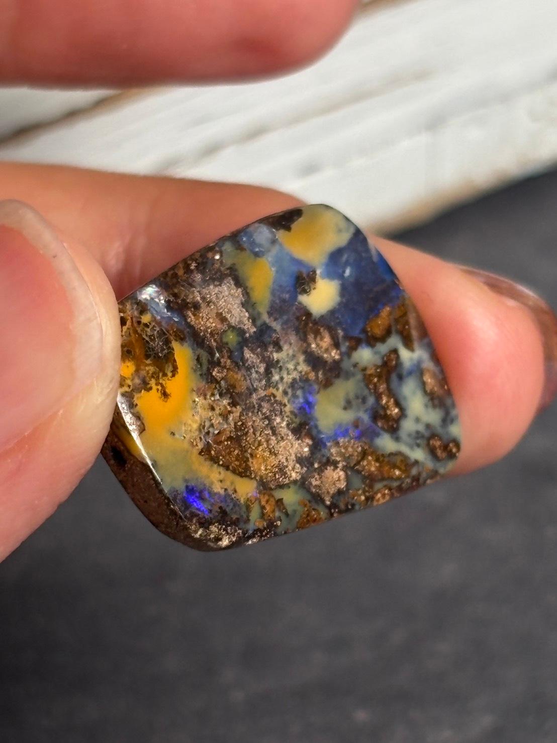 ボルダーオパール オーストラリア産 大きめ ルース 32  天然石 | 11枚目