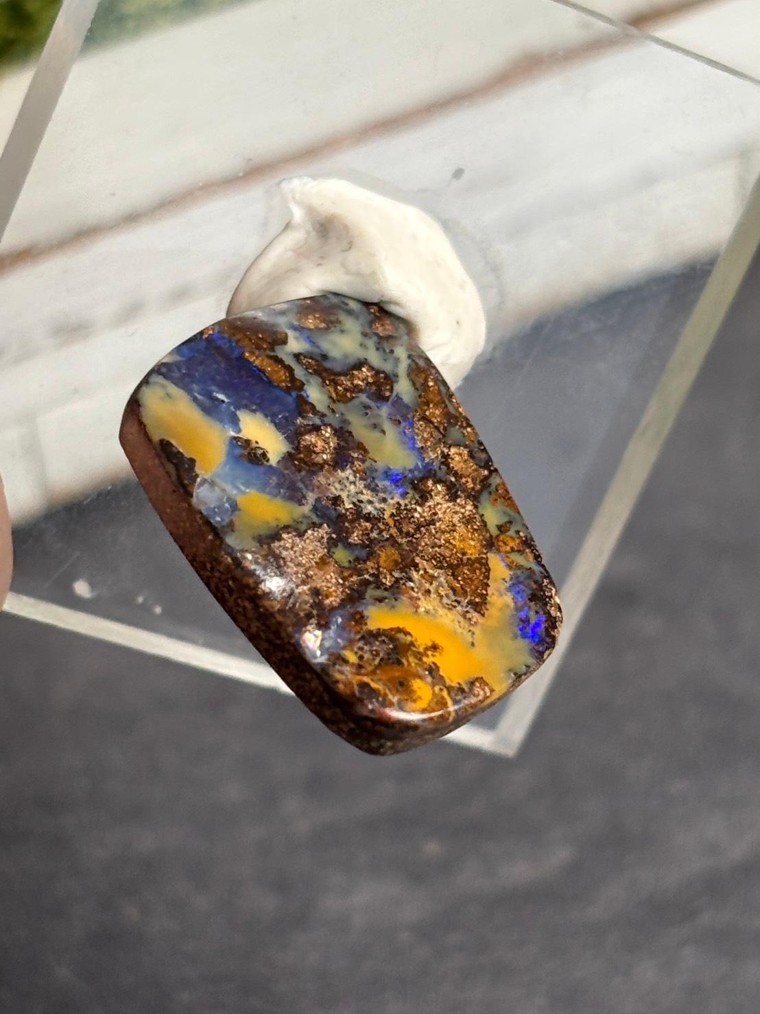 ボルダーオパール オーストラリア産 大きめ ルース 32  天然石 | 6枚目