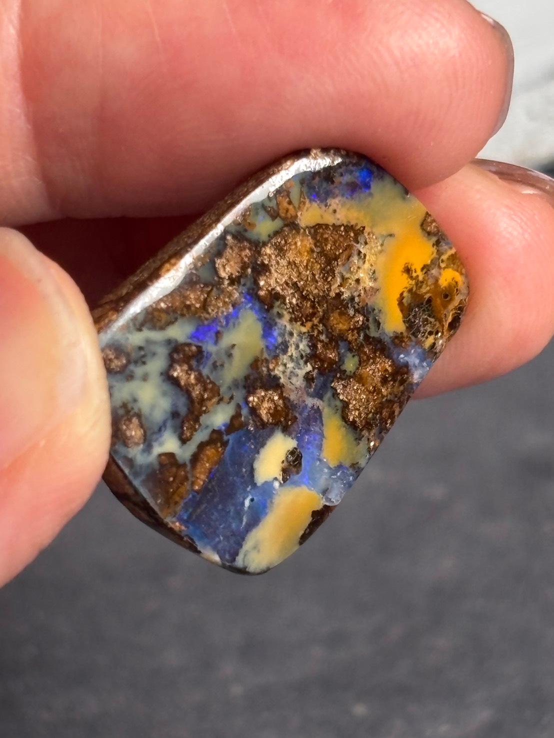 ボルダーオパール オーストラリア産 大きめ ルース 32  天然石 | 9枚目