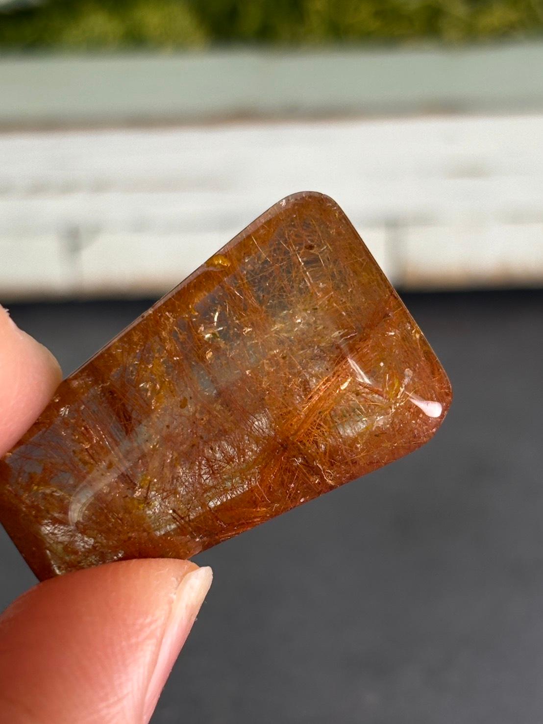 レッドルチル ルース 天然石 |深く静かなレッドルチルの森 | 13枚目