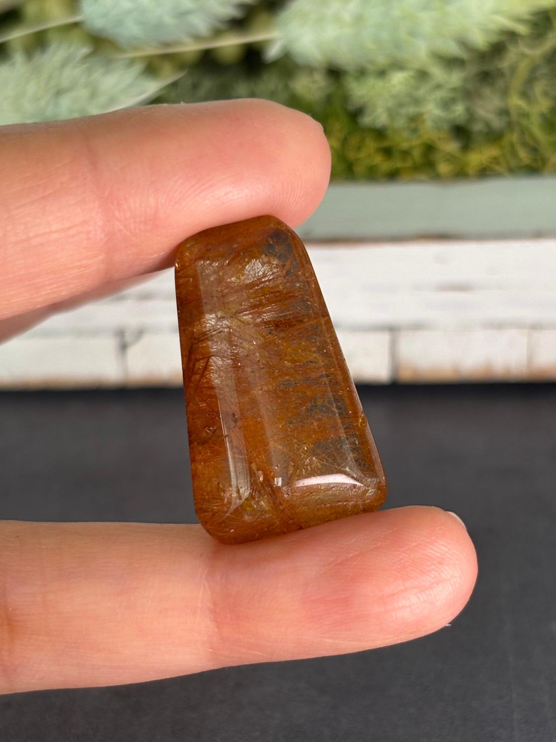 レッドルチル ルース 天然石 |深く静かなレッドルチルの森 | 14枚目