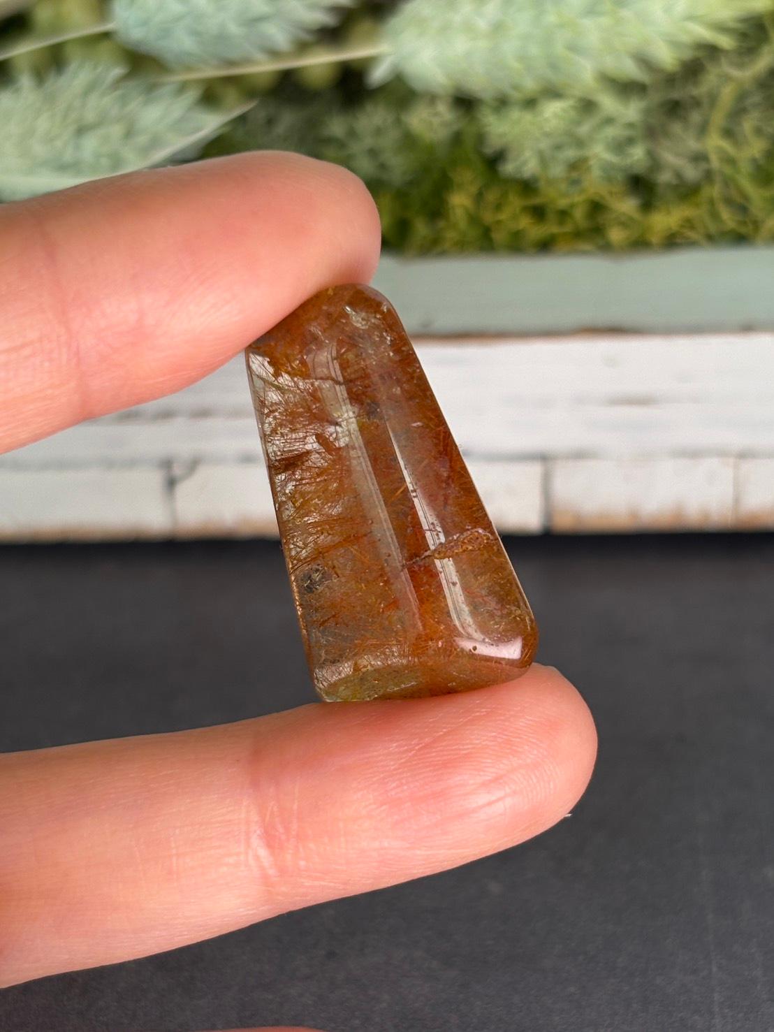 レッドルチル ルース 天然石 |深く静かなレッドルチルの森 | 16枚目