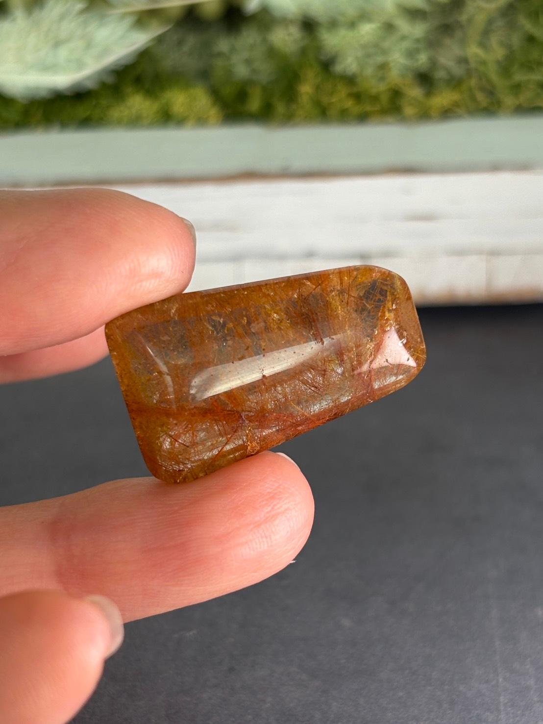 レッドルチル ルース 天然石 |深く静かなレッドルチルの森 | 19枚目