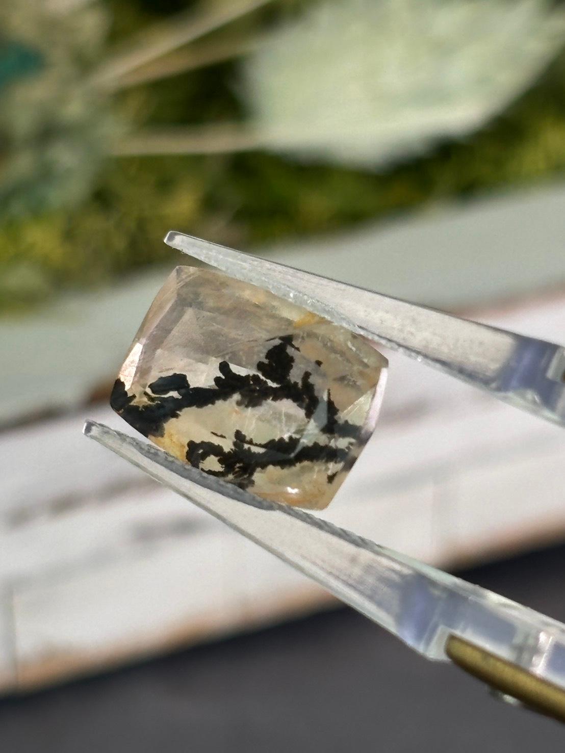 デンドリティック クォーツ デンドライト ファセットカット ルース 05 天然石 | 10枚目