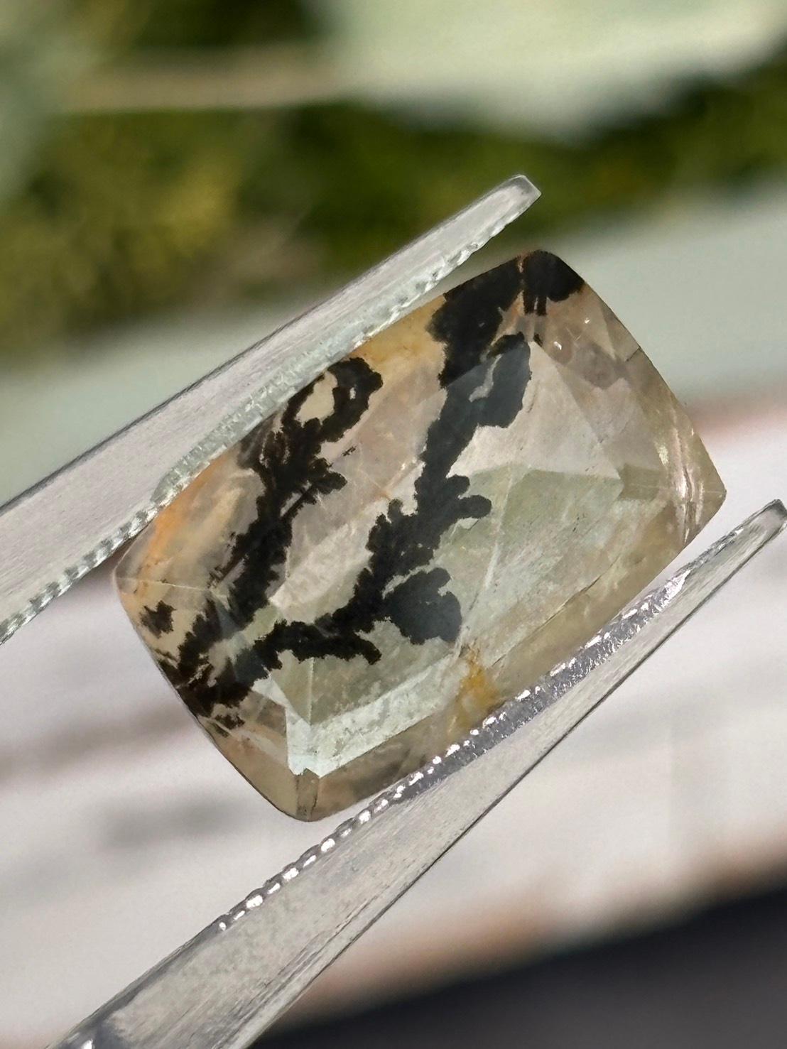 デンドリティック クォーツ デンドライト ファセットカット ルース 05 天然石 | 6枚目