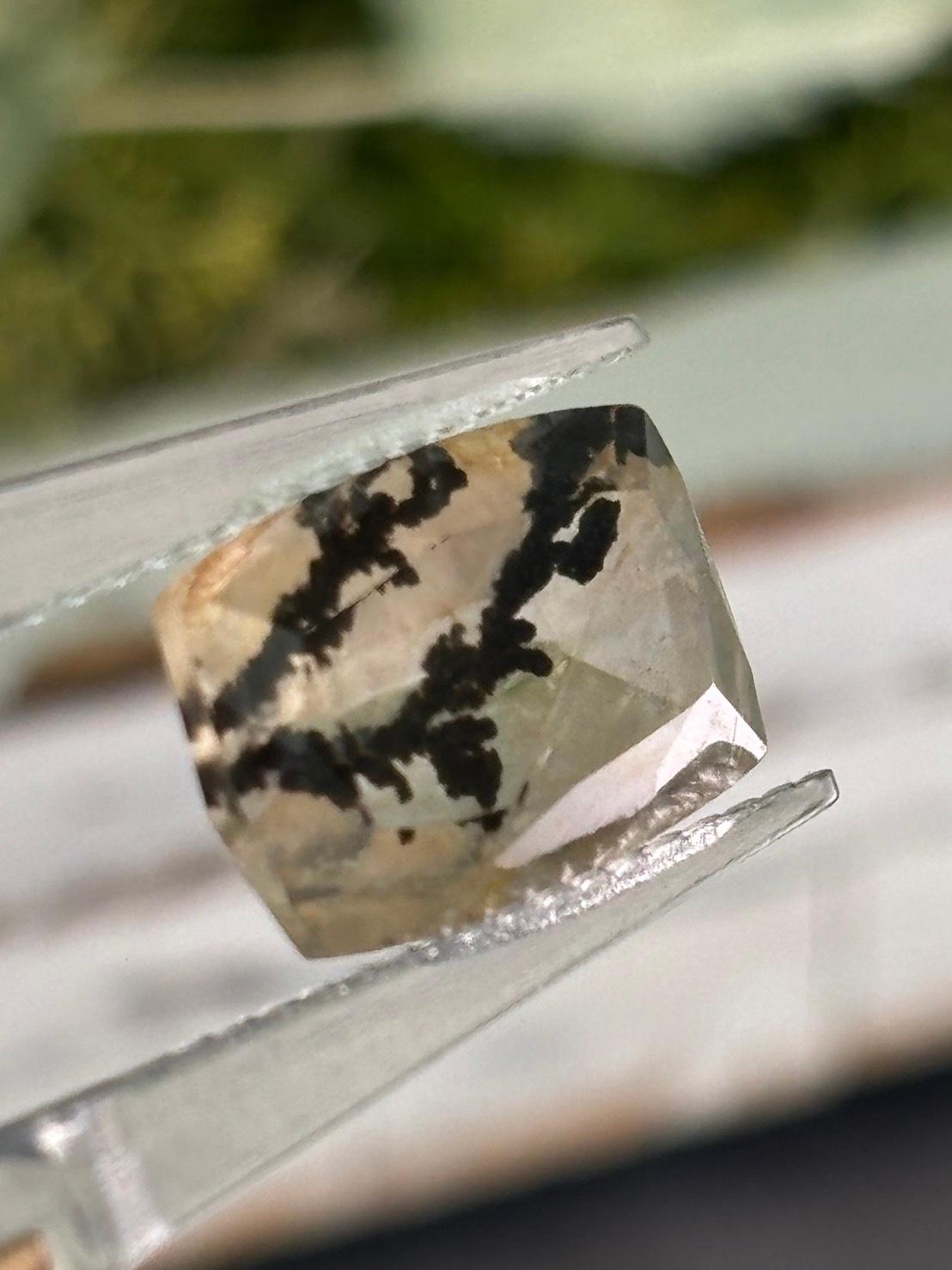 デンドリティック クォーツ デンドライト ファセットカット ルース 05 天然石 | 7枚目