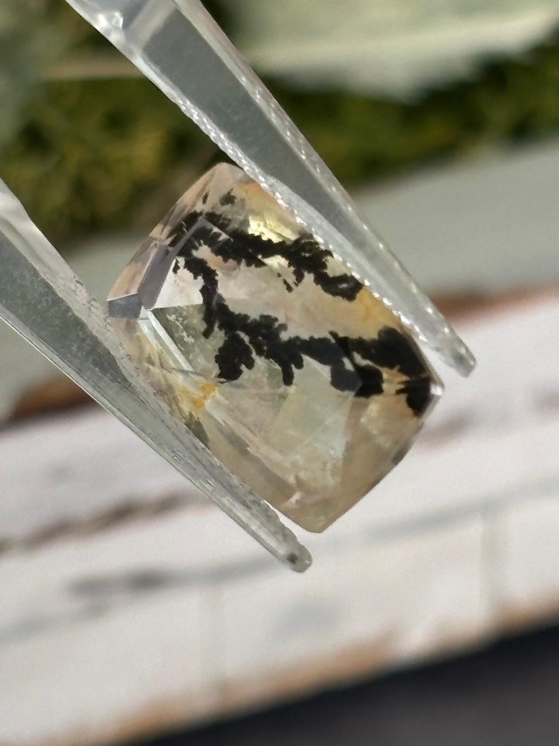 デンドリティック クォーツ デンドライト ファセットカット ルース 05 天然石 | 8枚目