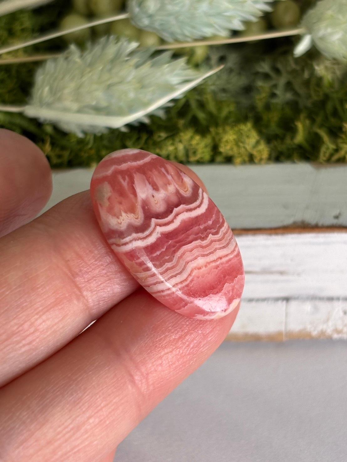 ロードクロサイト インカローズ ルース カボション 18 高品質 レースパターン 天然石 | 11枚目