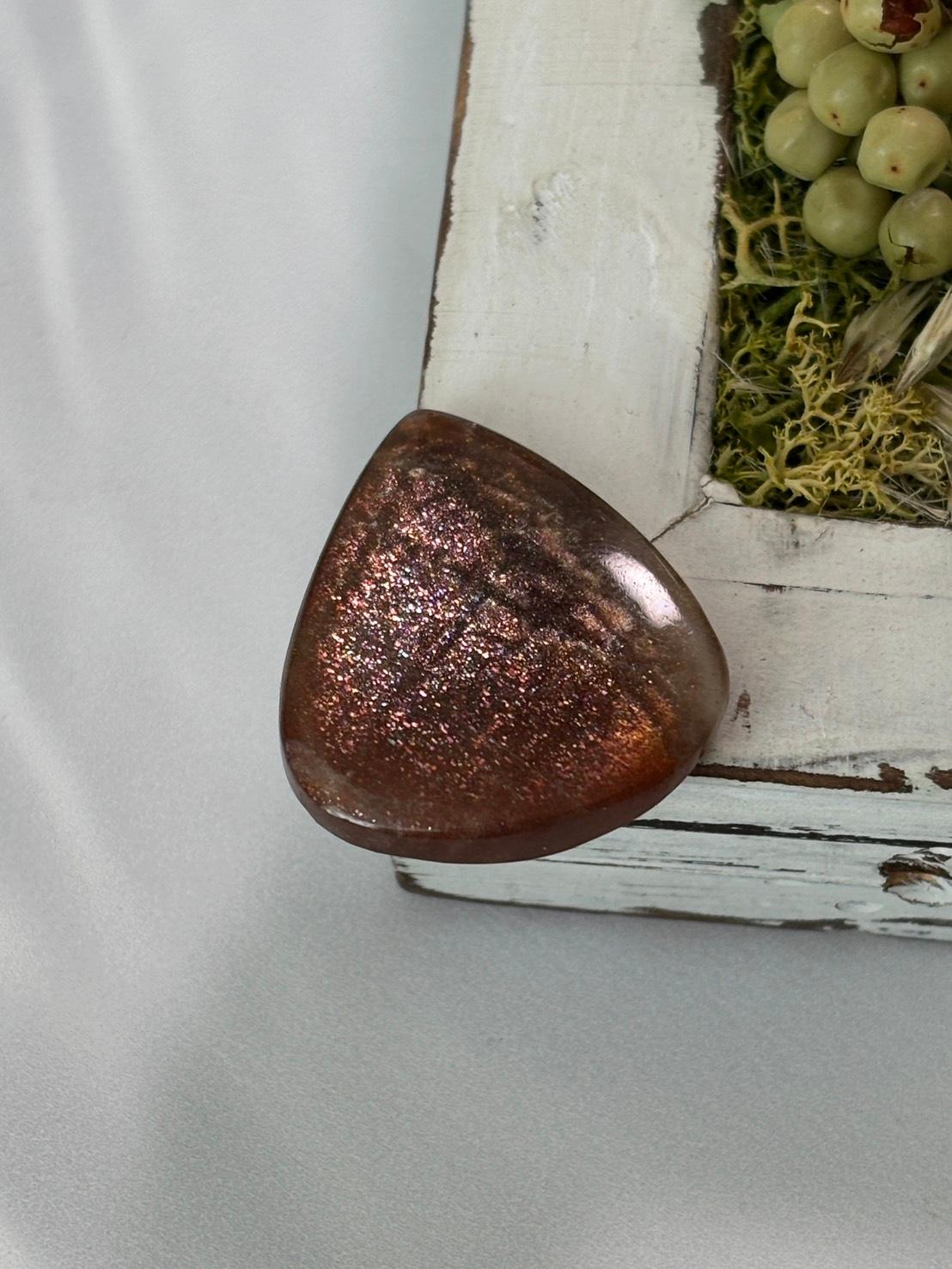 サンストーン ピンク & オレンジ ヘイズ レアレッセンス ルース カボション 大きめ 09 天然石 | 17枚目