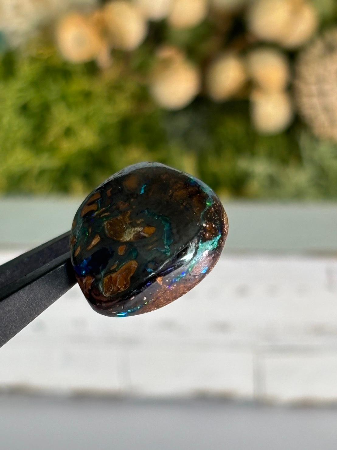 コロイトオパール ボルダーオパール 穴あき ルース 31 オーストラリア産 天然石 | 10枚目