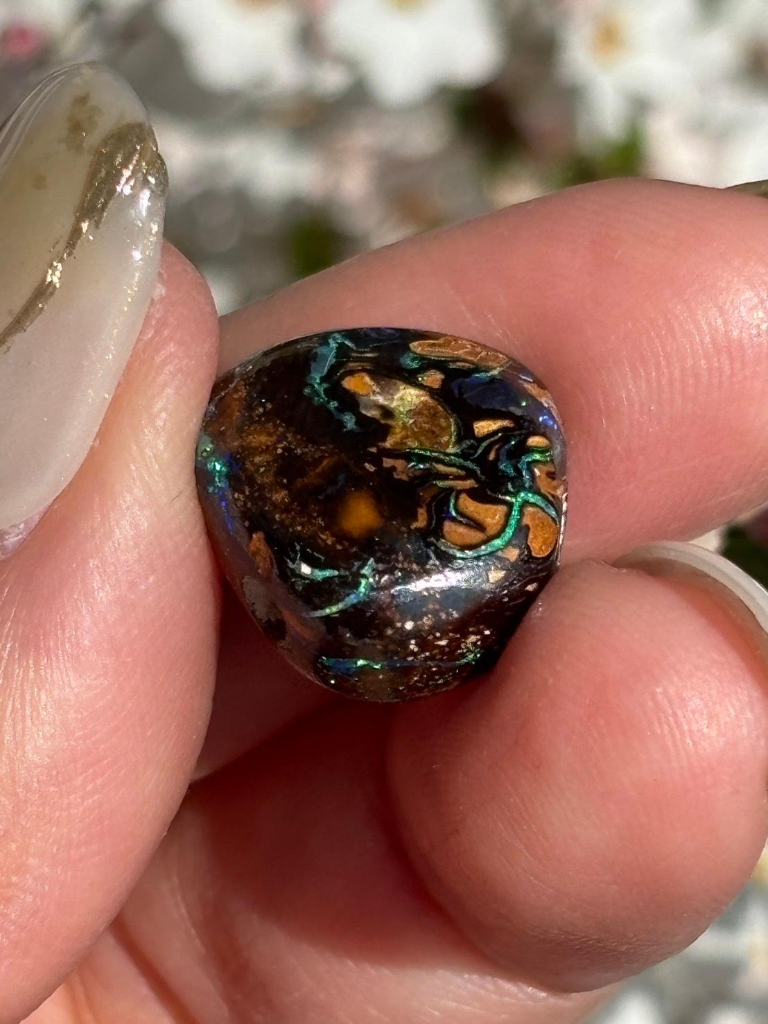 コロイトオパール ボルダーオパール 穴あき ルース 31 オーストラリア産 天然石 | 15枚目
