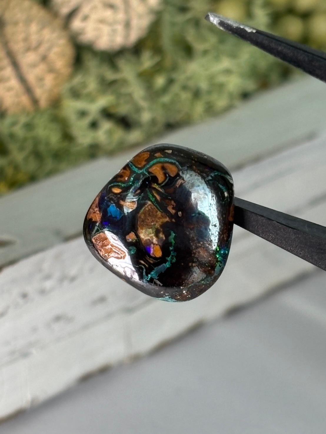 コロイトオパール ボルダーオパール 穴あき ルース 31 オーストラリア産 天然石 | 2枚目