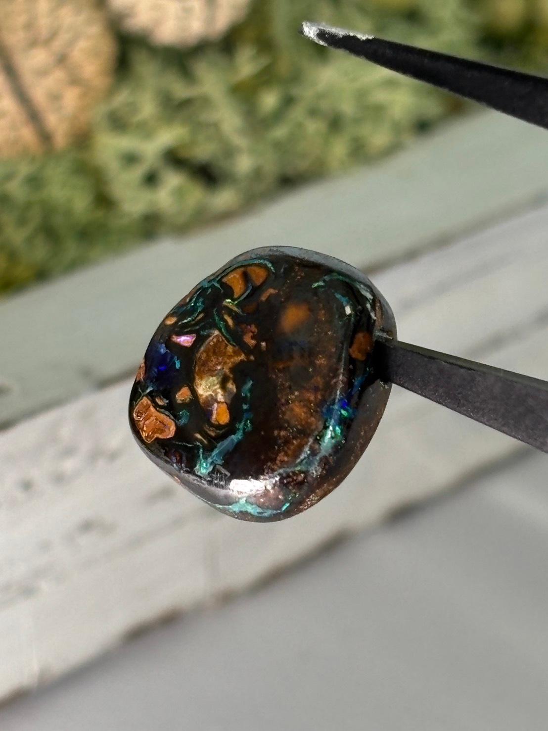 コロイトオパール ボルダーオパール 穴あき ルース 31 オーストラリア産 天然石 | 4枚目