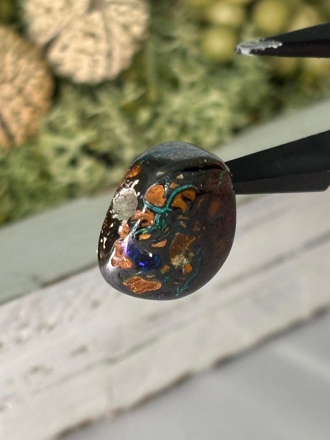 コロイトオパール ボルダーオパール 穴あき ルース 31 オーストラリア産 天然石 | 6枚目