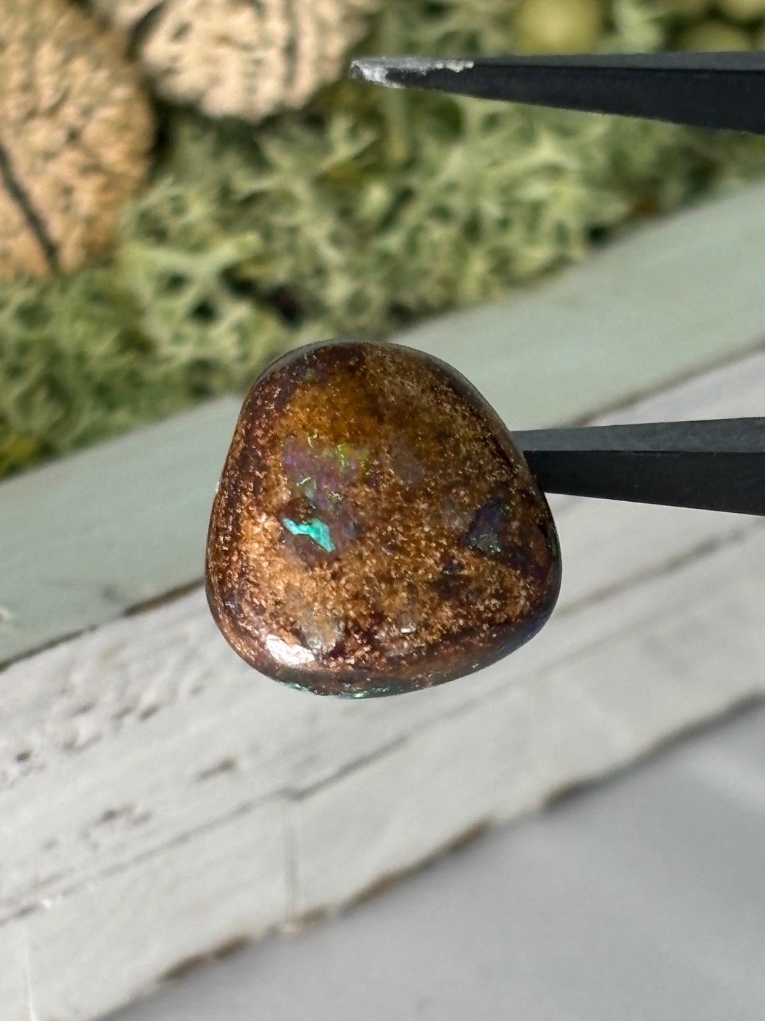 コロイトオパール ボルダーオパール 穴あき ルース 31 オーストラリア産 天然石 | 7枚目