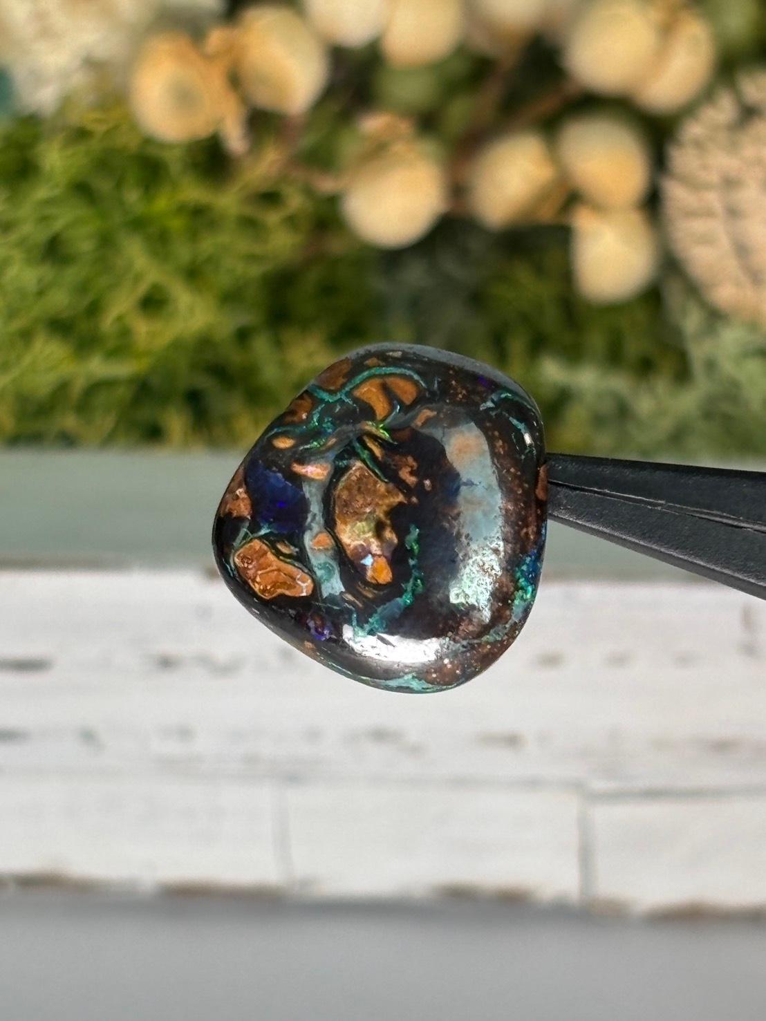 コロイトオパール ボルダーオパール 穴あき ルース 31 オーストラリア産 天然石 | 8枚目