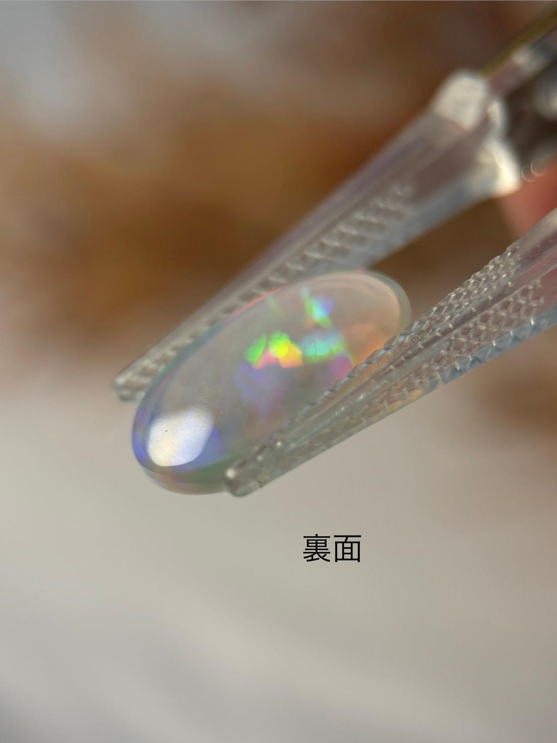 エチオピアンオパール プレシャスオパール オーバル カボション ルース 17 天然石 | 14枚目