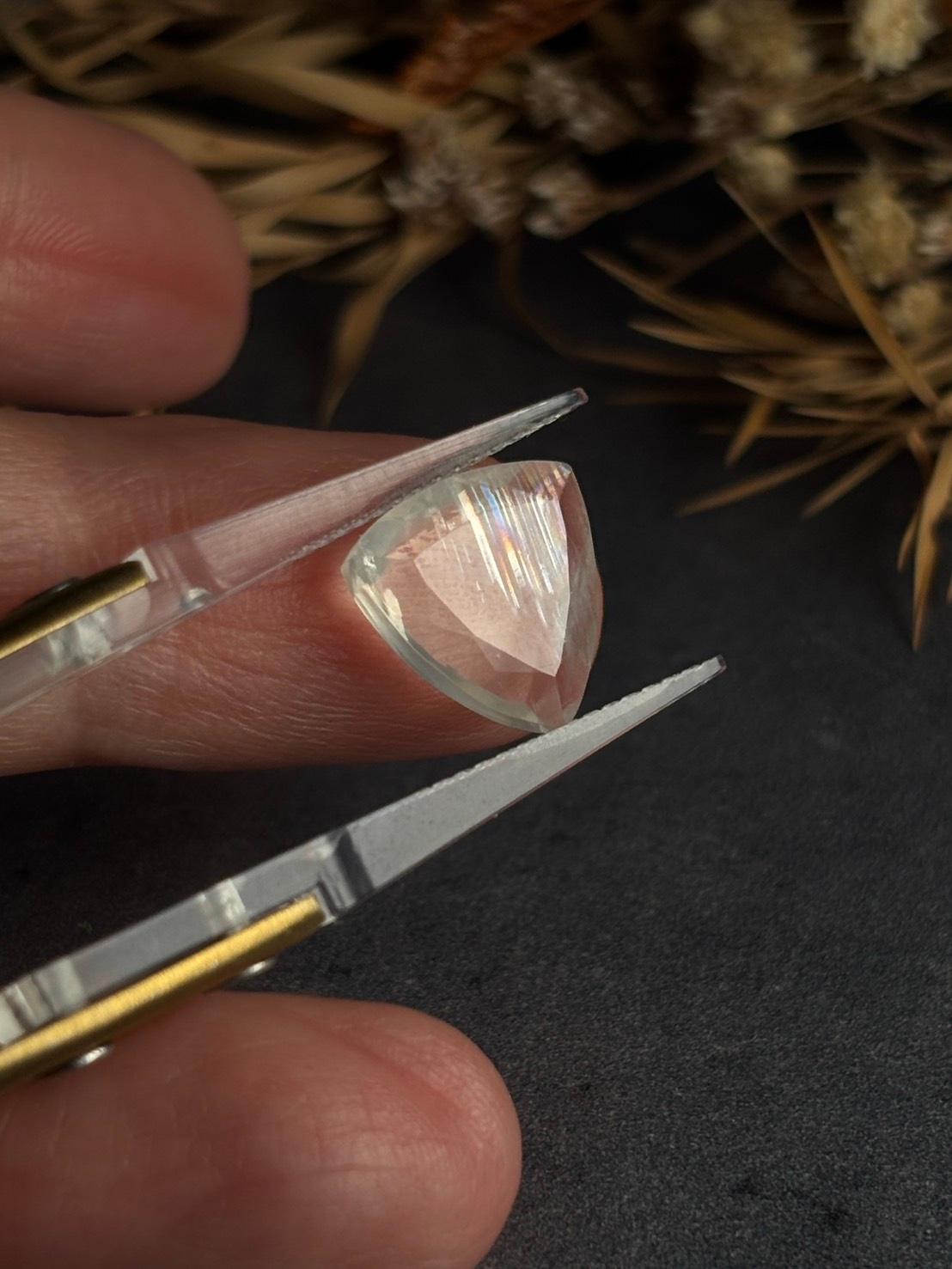 ご予約済み|マラウィ ムーンストーン フェルドスパー テーブルカット ルース 07 天然石 | 3枚目