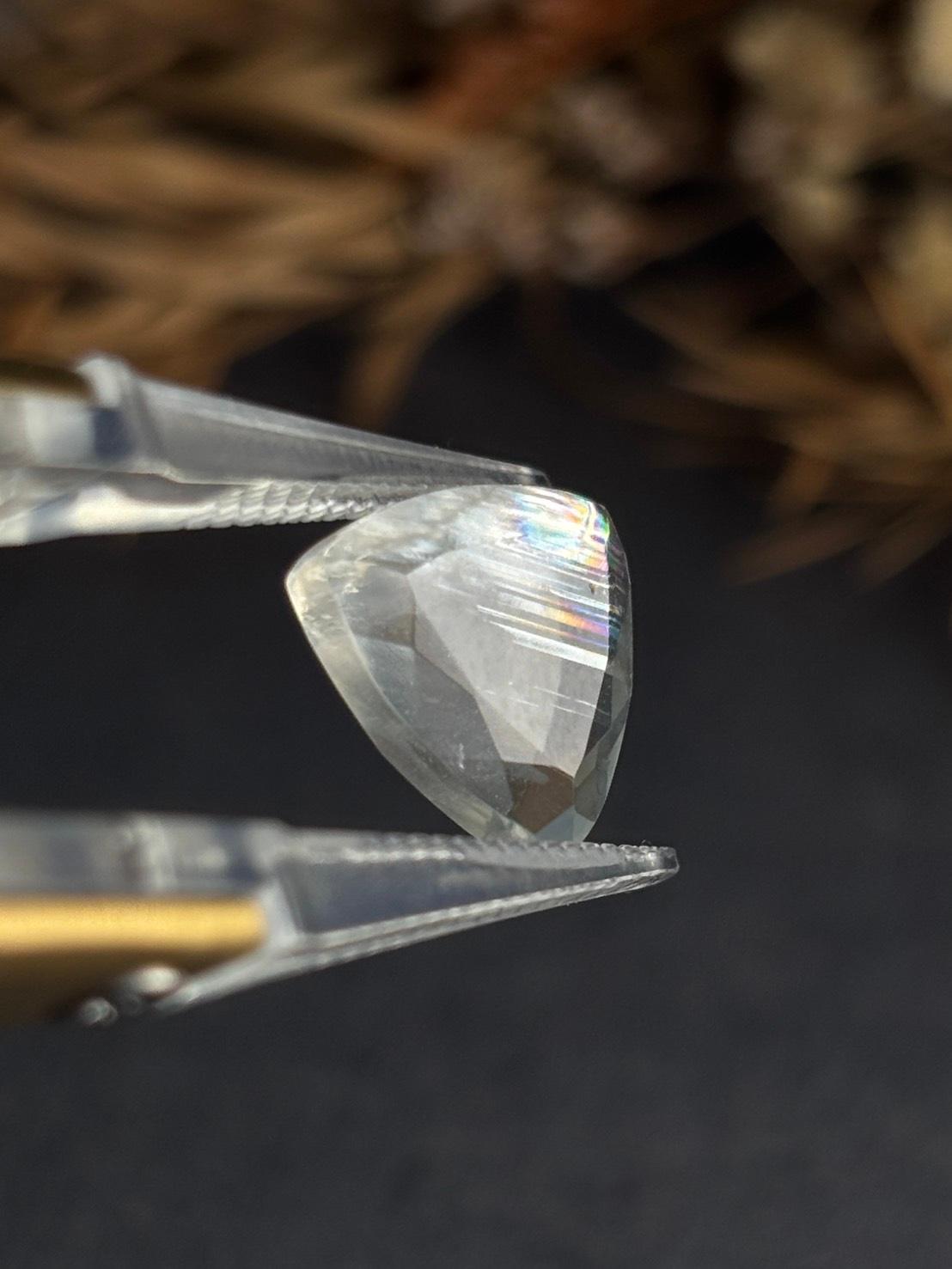 ご予約済み|マラウィ ムーンストーン フェルドスパー テーブルカット ルース 07 天然石 | 6枚目