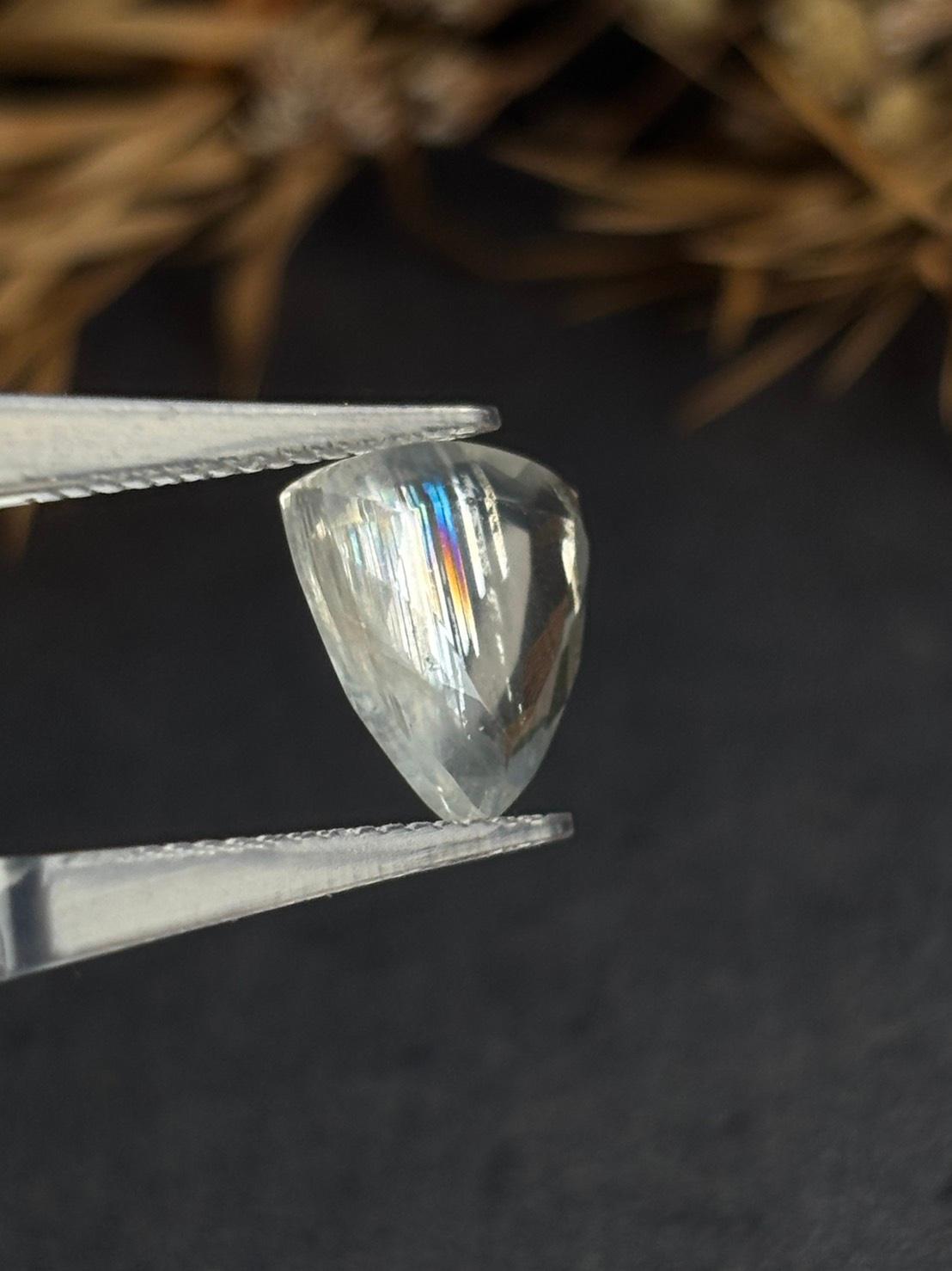 ご予約済み|マラウィ ムーンストーン フェルドスパー テーブルカット ルース 07 天然石 | 8枚目